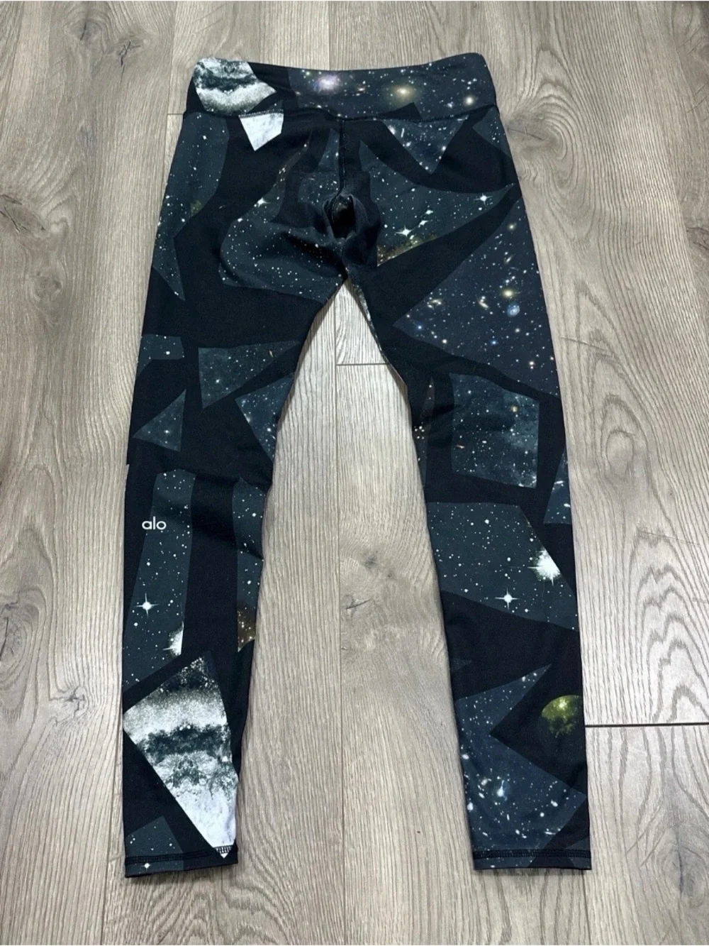 ALO Yoga Women's Vapor Space Galaxy Airbrush Leggings Small